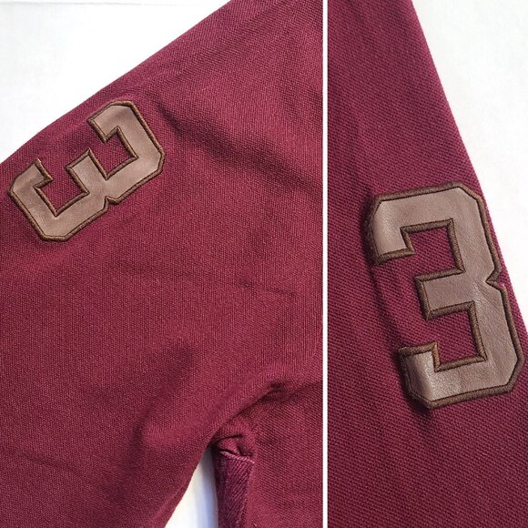 Vintage Polo Ralph Lauren LS Top Men's 2XL Dual Match Big Pony Leather Polo - Picture 9 of 11